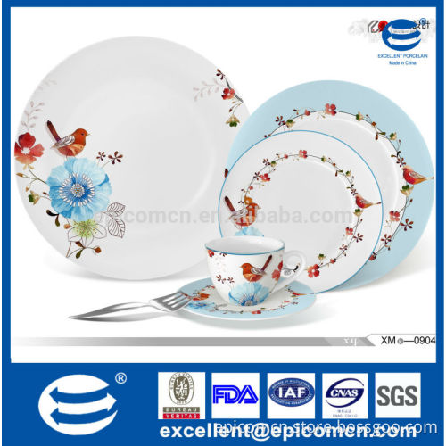 nice flower painting decal ceramic china porcelain dinnerware table goods for home decoration